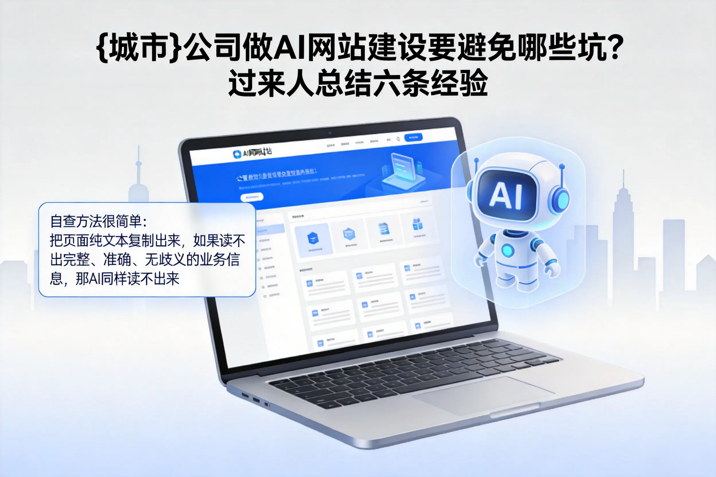 大兴安岭公司做AI网站建设要避免哪些坑？过来人总结六条经验