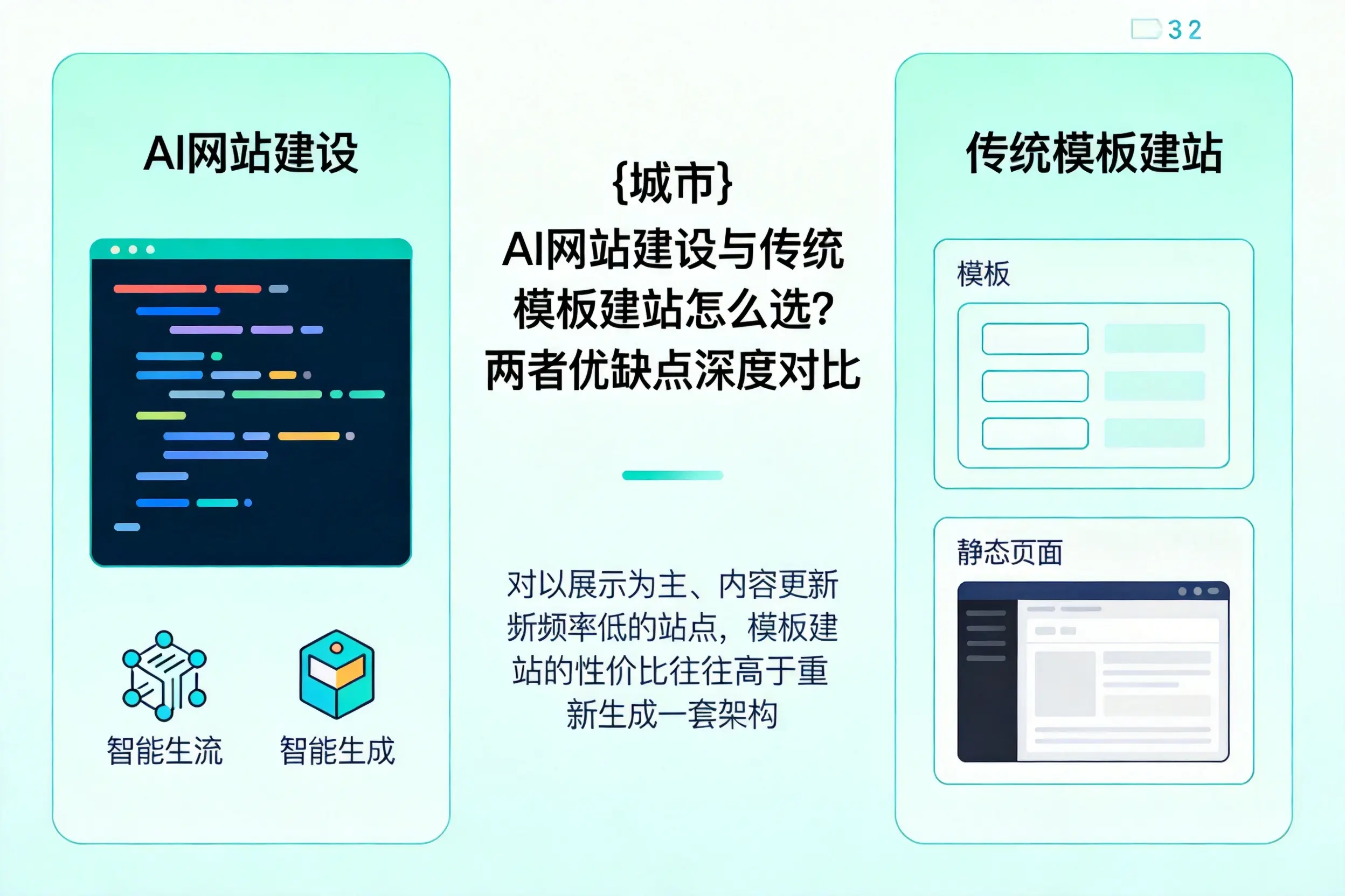大兴安岭AI网站建设与传统模板建站怎么选？两者优缺点深度对比