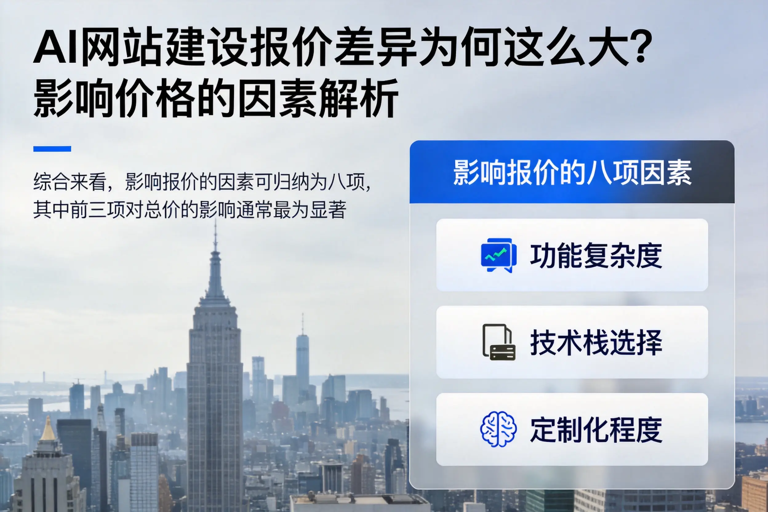 大兴安岭AI网站建设报价差异为何这么大？影响价格的因素解析