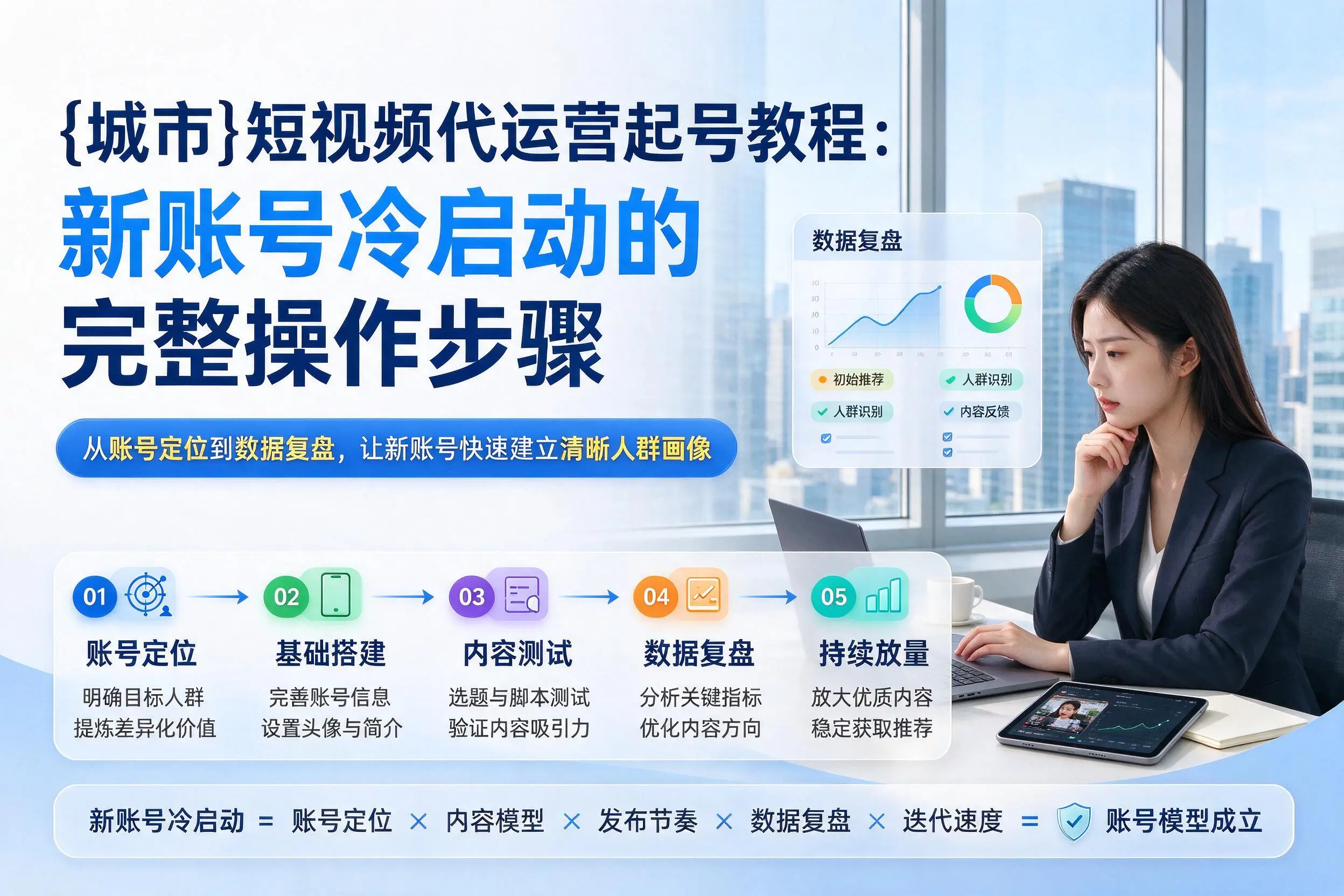 大兴安岭短视频代运营起号教程：新账号冷启动的完整操作步骤