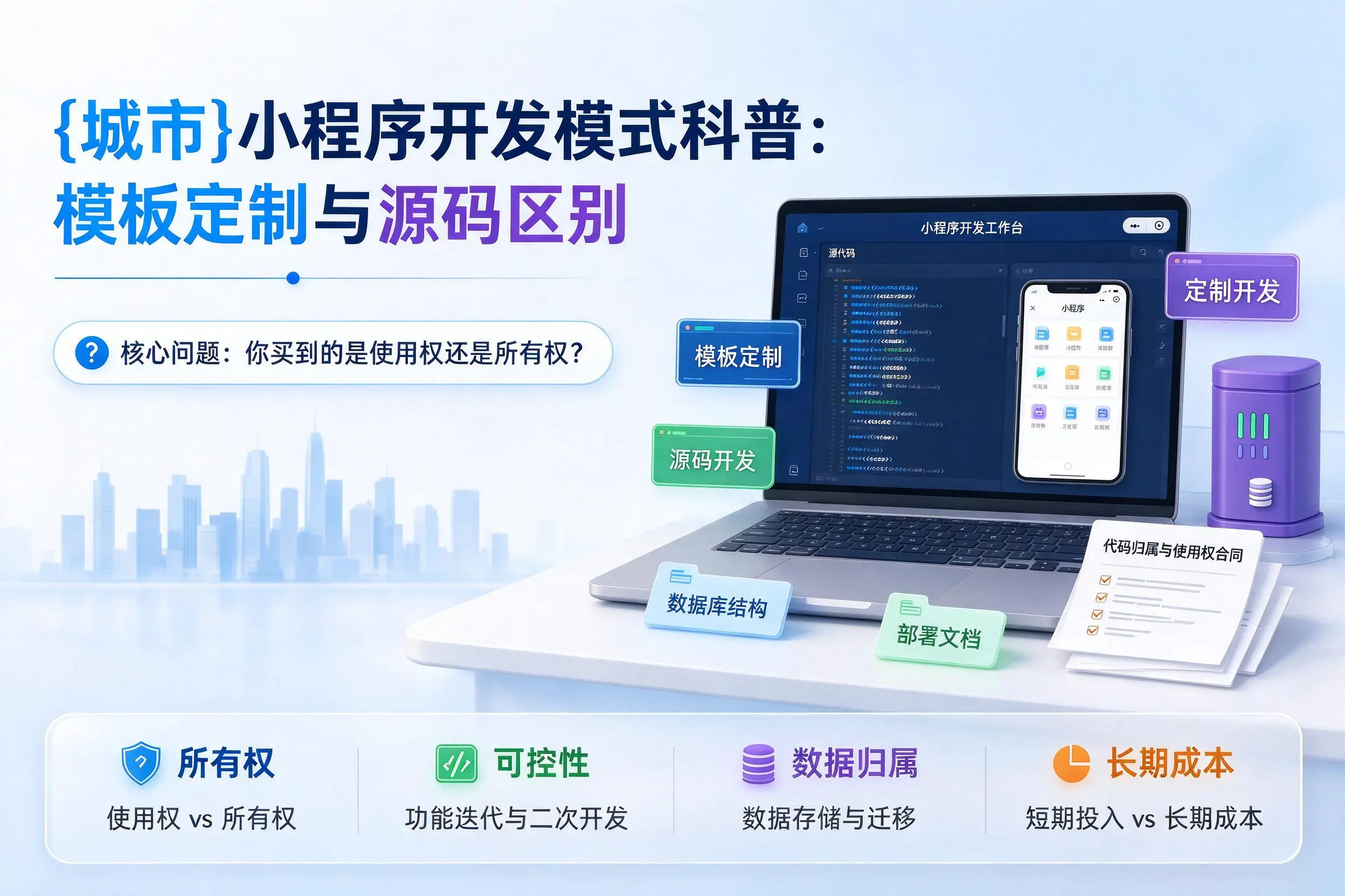大兴安岭小程序开发模式科普：模板定制与源码区别