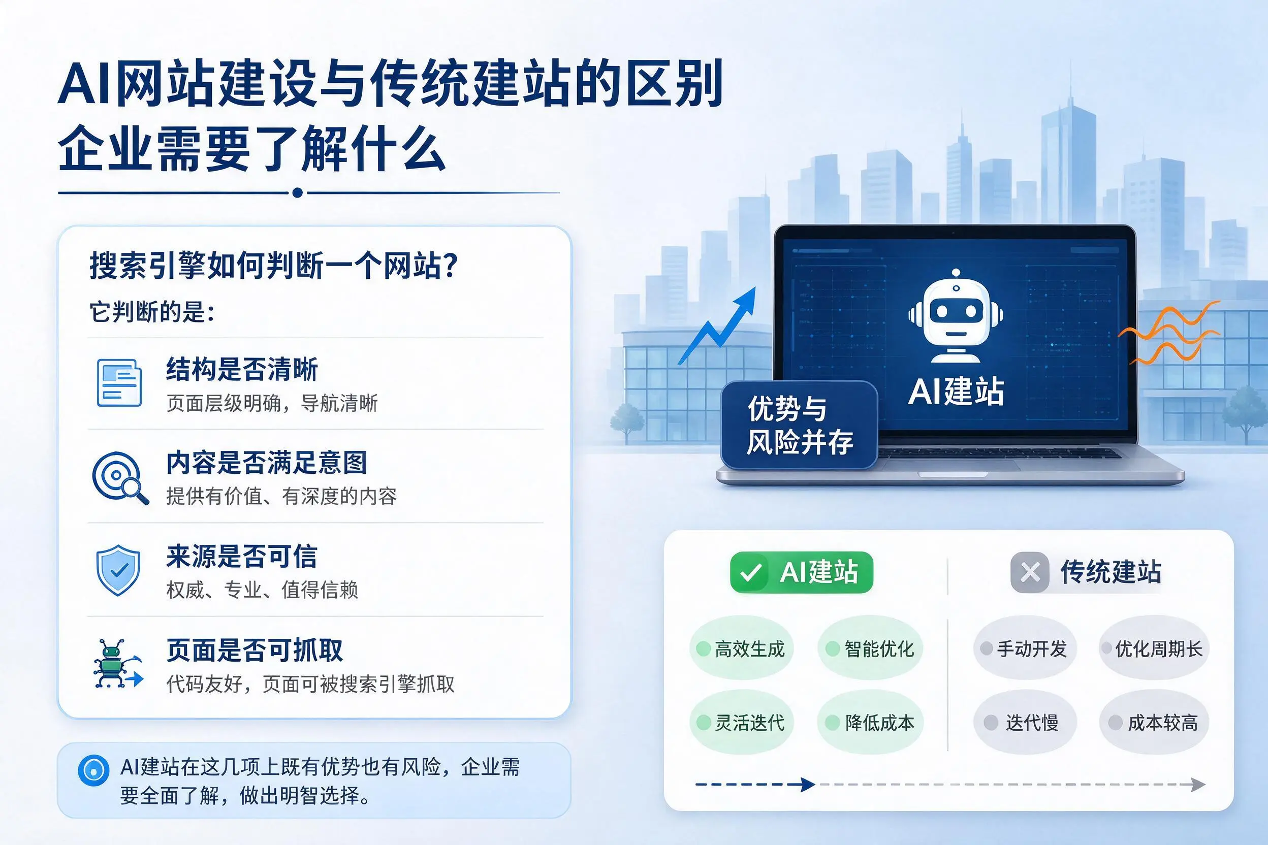 AI网站建设与传统建站的区别，大兴安岭企业需要了解什么
