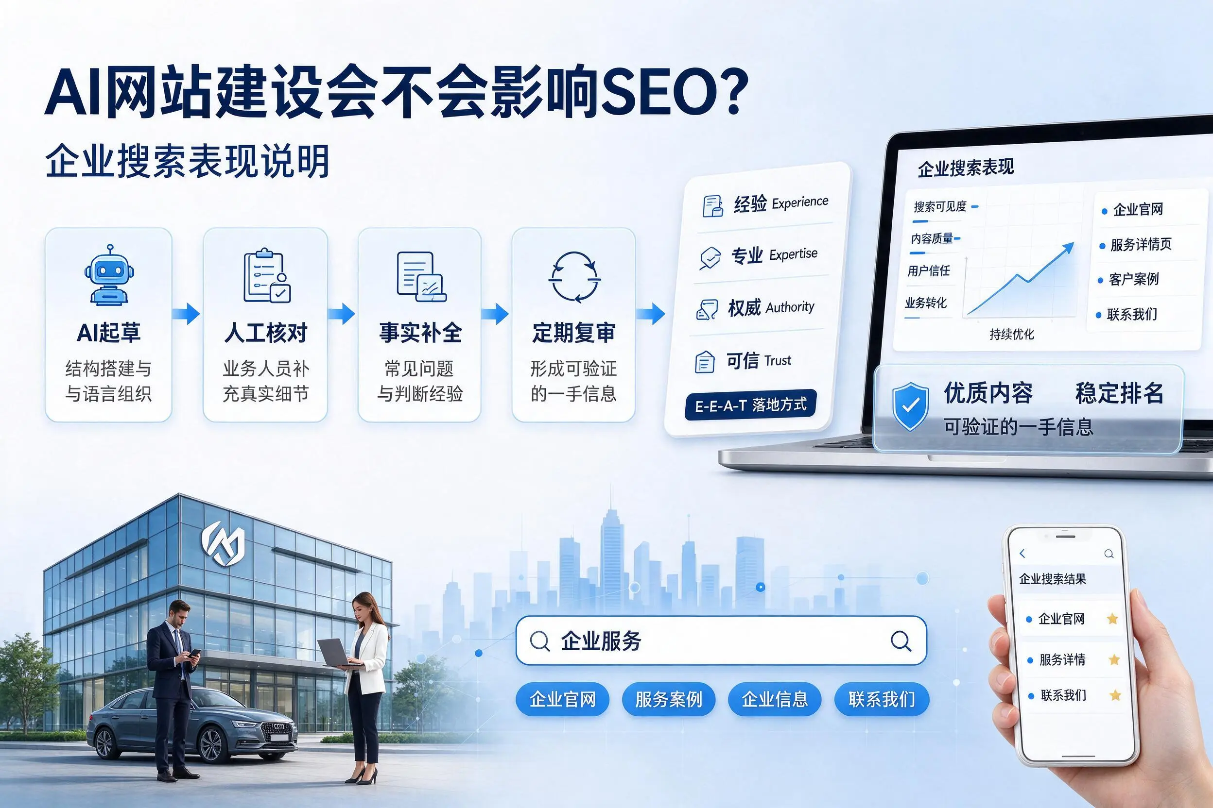 AI网站建设会不会影响SEO？大兴安岭企业搜索表现说明