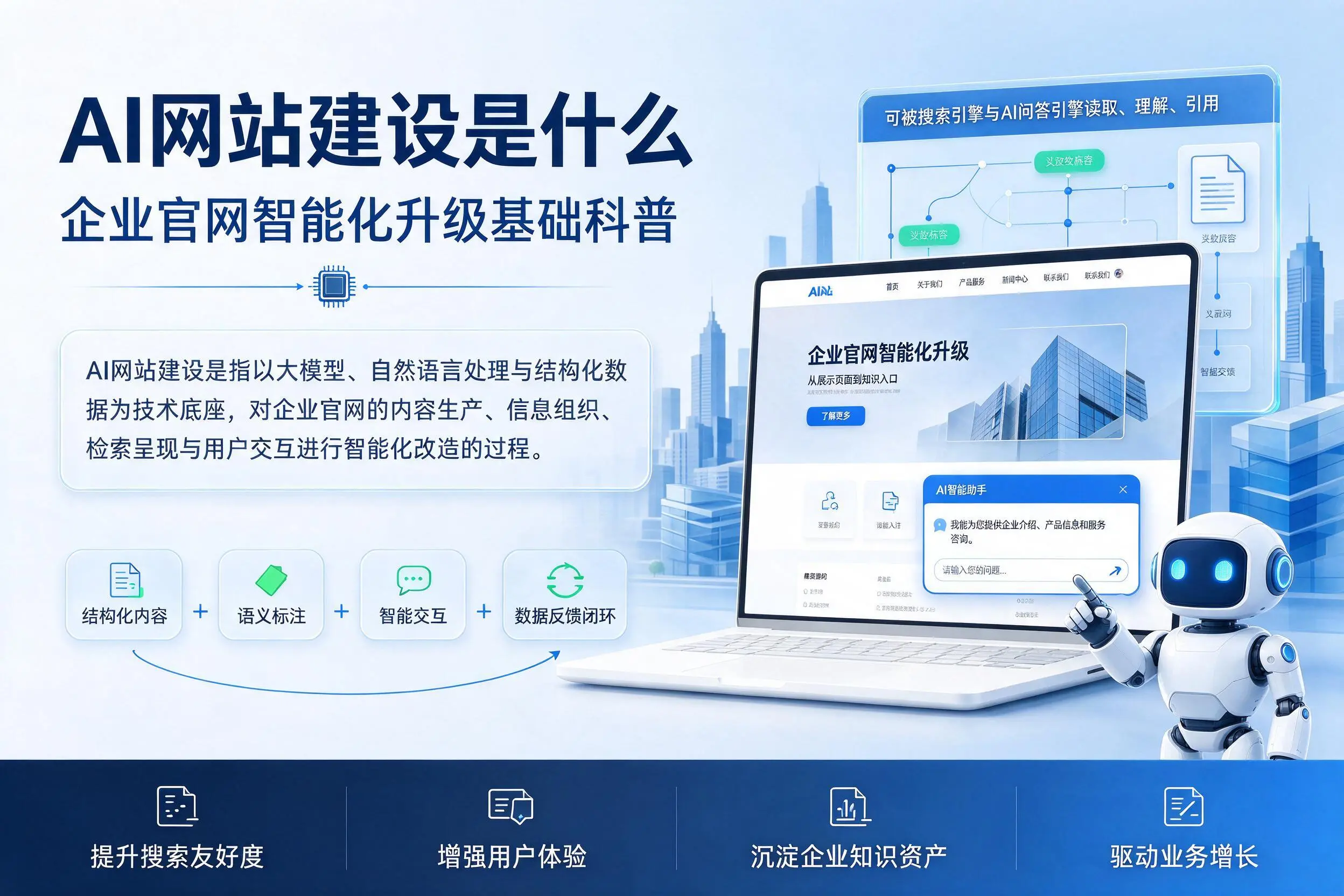 AI网站建设是什么：大兴安岭企业官网智能化升级基础科普