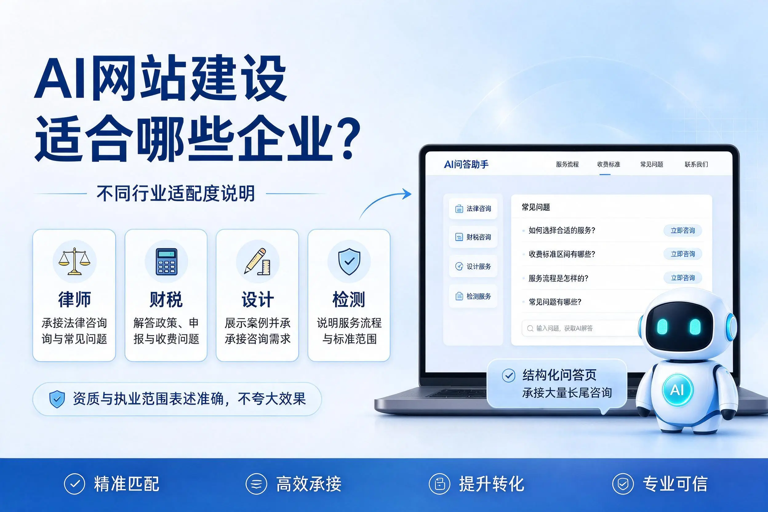 AI网站建设适合哪些企业？大兴安岭不同行业适配度说明